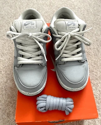 Nike SB Dunk Low 'Marty McFly' 313170-022 Wolf Grey UK5,5 EU38,5 SANS boîte d'origine - Photo 1/4