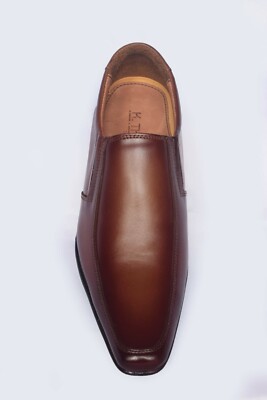 MEN GENUINE LEATHER LIGHT BROWN SHOES US SIZE 9 | eBay display picture 2