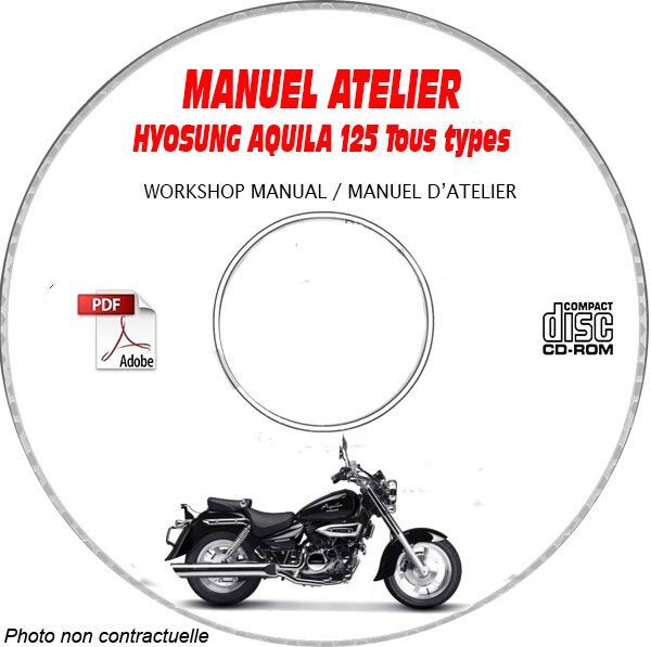 Aquila 125 manuel de réparation pour résoudre les pannes de votre moto Hyosung sur CD