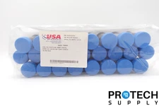 25/Pk USA Scientific 5622-7283P 50mL Amber Tube / Conical Bottom / Screw Cap