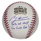 Ben Zobrist Signed Auto 2016 World Series Baseball w/ WS MVP  + Insc Beckett COA