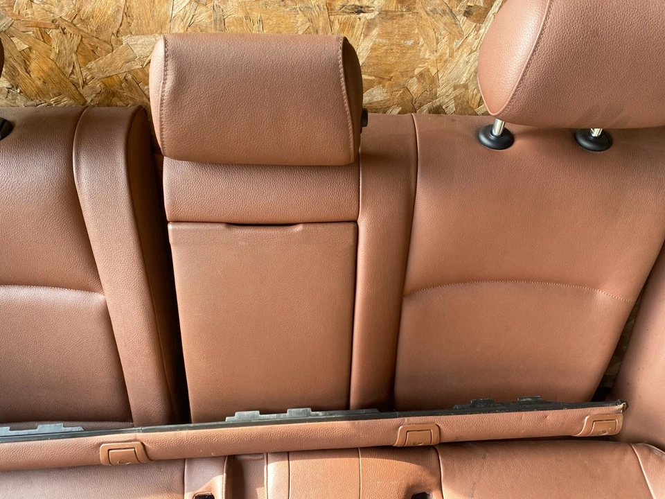 JUEGO ASIENTO TRASERO SUPERIOR E INFERIOR BMW 528I 535I F10 11-13 OEM MARRÓN Foto 4 de 4