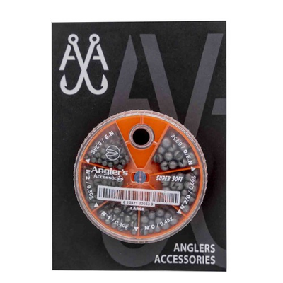#ad Anglers Accessories Mini Split Shot Assorted Lead AAA AA BB 1 2 3 $14.09