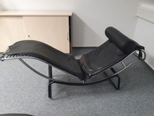Liege Le Corbusier Design Style Leder Schwarz