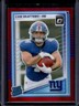 2025 Panini Donruss Optic Cam Skattebo Rated Rookie Red Hyper Prizm #228 Giants