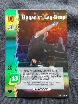 Hogans Leg Drop 2000 Wizards of the Coast WCW Nitro Game Card #24/1114 WWE Scarc