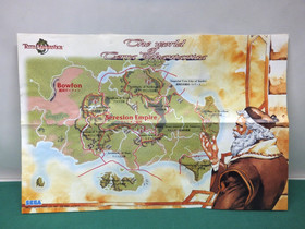 Sega Saturn Terra Phantastica GS-9054 -- spine card & map. JAPAN GAME. SS. 17066