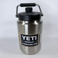 YETI Rambler 1/2 Gallon Jug Stainless Steel 64 Ounce Handle Magnetic Cap Lid