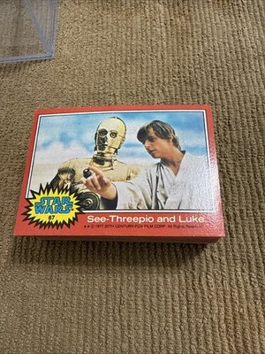 1977 topps star wars 2nd series red set 66 cards complete