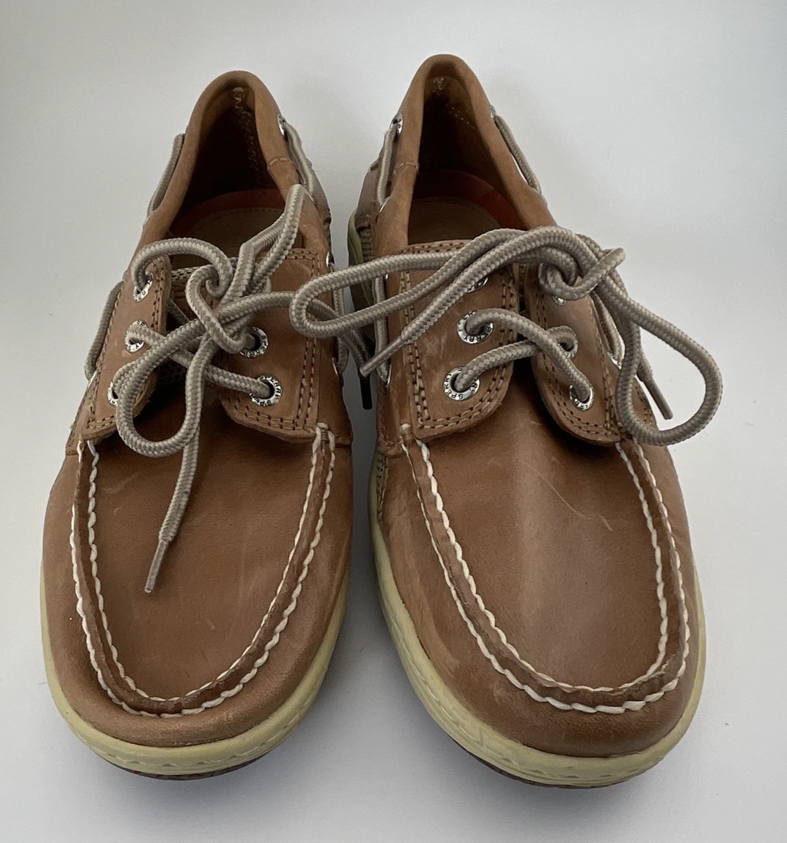 Sperry Top-sider Mens Brown Leather Lace Up Boat Fish Beach Shoes Sz 11.5M Sperry Top-sider Authentic Original Mens Eye White Boat  main image 3
