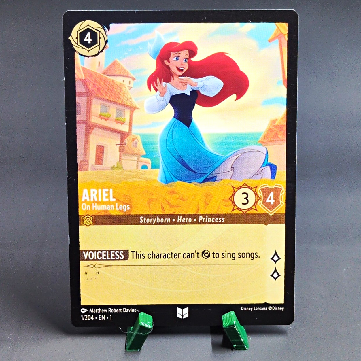 Disney Lorcana First Chapter Ariel On Human Legs 1/204 EN 2023 Ravensburger