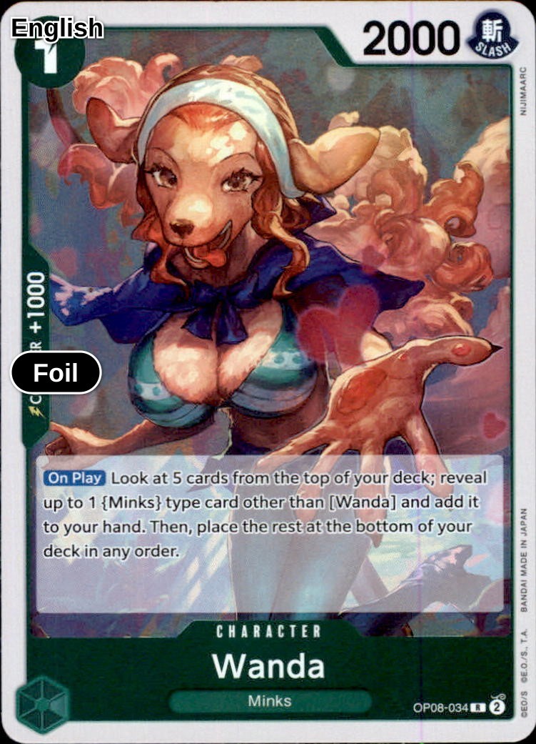 FOIL Wanda - OP08-034 - Two Legends NM