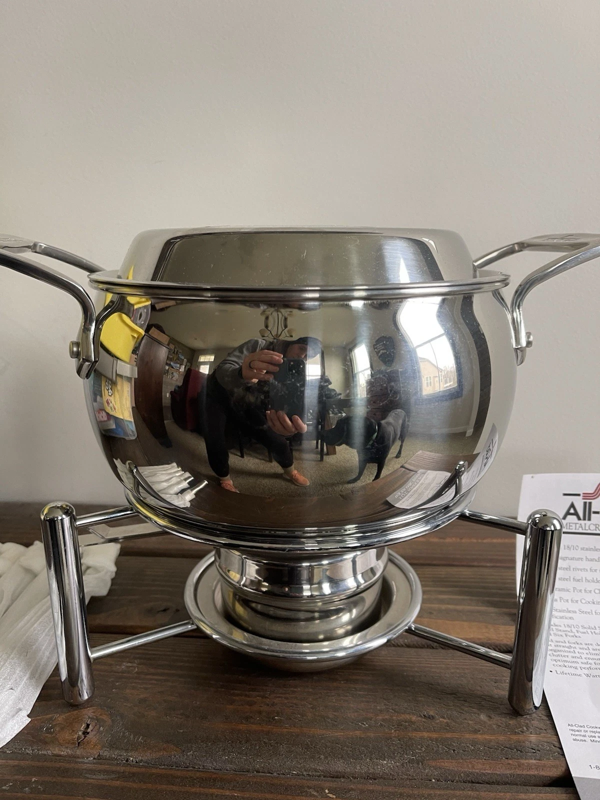 All-Clad 3QT Stainless Fondue Pot Set
Opens in a new window or tab