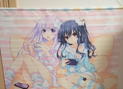Japanese anime Hyperdimension Neptunia B2  Tapestry Nepgear & Uni Re.Birth2