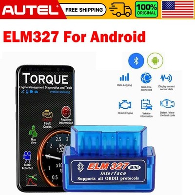 2026 ELM327 OBD2 Code Reader Bluetooth Auto Interface Adapter Diagnostic Tool