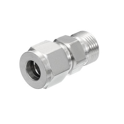 3/8G x Φ3/8'' Kompressionsrohrverschraubung, Doppelferrulen, Gerader Adapter