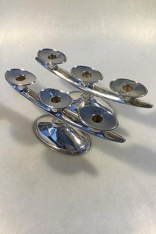 Wilkens(Germany) Silver Candle Sticks No 8049. - Afbeelding 1 van 6
