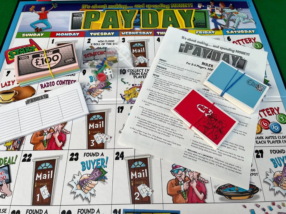 COMPLETE, MINT CONDITION Payday Board Game Hasbro 2015 Christmas Family Fun Game - Image 2 of 4