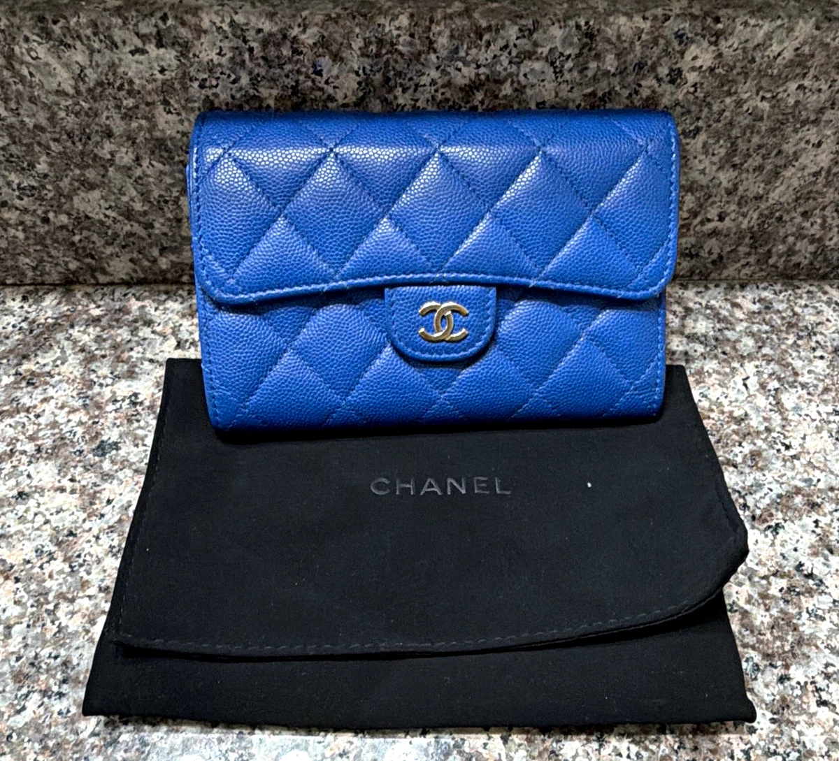 CHANEL Leather Blue Wallets for Women for sale | eBay