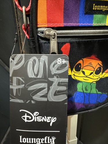 Disney Loungefly Stitch Pride Rainbow Crossbody Bag Purse Rare - NWT - Picture 3 of 12