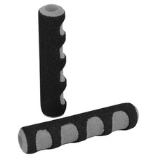 Coppia MANOPOLE spugna LEVA leve FRENI nero / grigio bici moto scooter BMX MTB