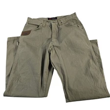 RIPTOP FABRIC Mens Khaki Cargo Pants Relaxed Fit Workwear Size 36x34