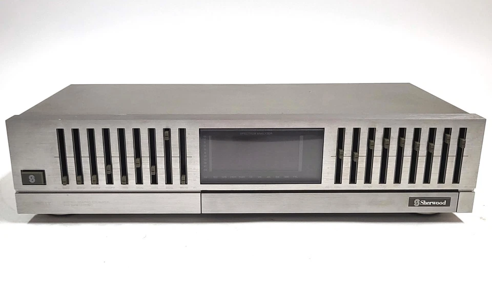 Ecualizador gráfico estéreo Sherwood EQ-1351T de colección - Banda 9x2 - Europlug 220V Foto 3 de 4