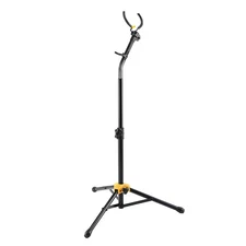 Hercules Stands Tall Auto-Grab Sax Stand Black