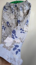 Hose Sommerhose Blumen Hippie Leinen Landhaus boho Shabby Casual Hell Freizeit
