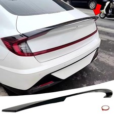 Gloss Black Trunk Spoiler For 2020-23 Hyundai Sonata Seselsportlimitedn Line