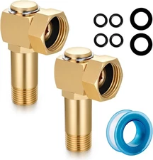 Garden Hose Reel Parts Fittings Swivel Elbow Connector 2 Pcs 