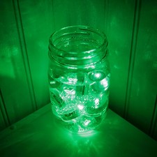 QTY 24 Green LED Submersible Underwater Tea lights Flameless IRISH WEDDING