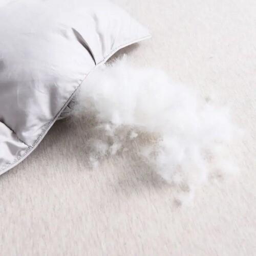 White Goose Down Duvet Warm Winter Thick 3D Bread ComforterPinch Pleated Blanket - Picture 2 of 21