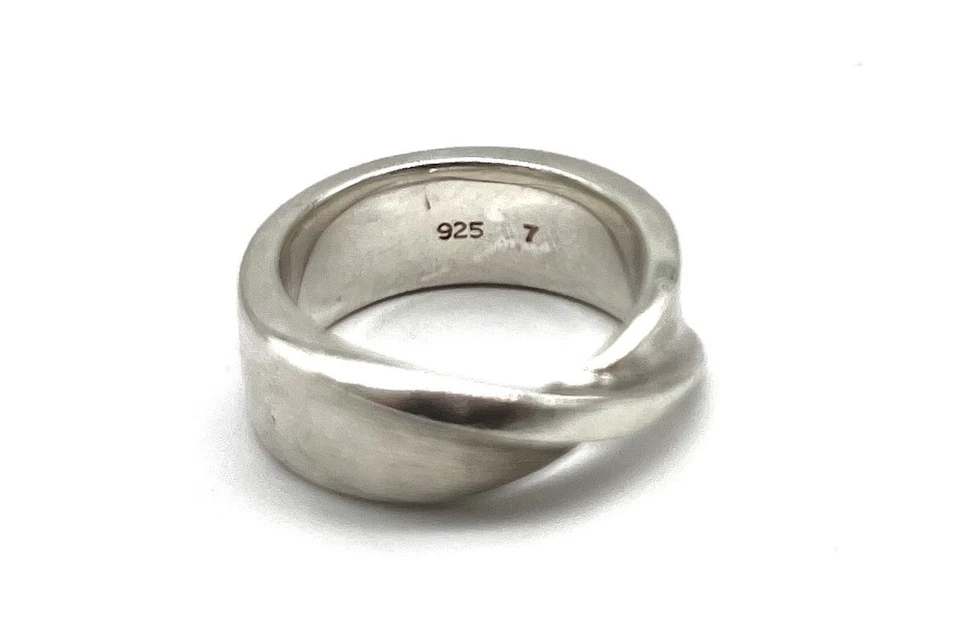 925/- Silberring, Bandring, Muster, Esprit, Gr. 54, Unisex, guter Zustand. - Bild 3 von 4