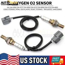 2PCS Sensor Oxygen O2 Front Sensor Rear & For 2001-2005 Honda 1.7L Civic