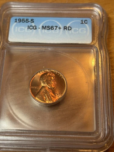 1955 s lincoln cent MS 67+
