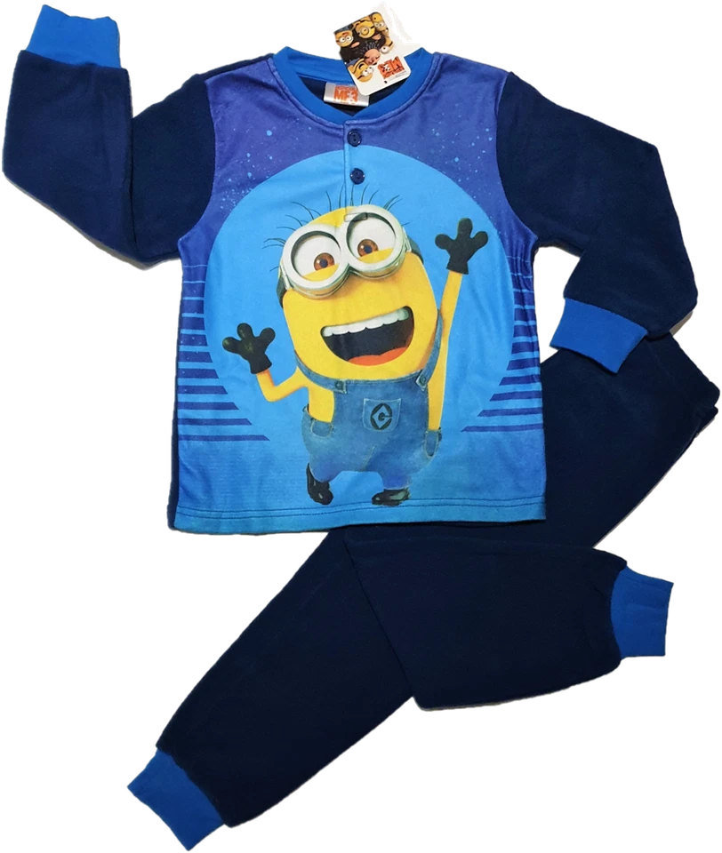 Minions ME3 Jungen Schlafanzug Gr.98-128 Hausanzug