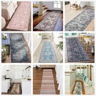 Corridor Runner Washable Hallway Rugs Non Slip Mat Plush Soft Runners 80x300cm