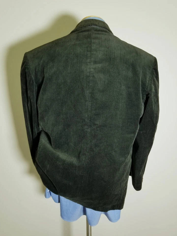 Abrigo Chaqueta Blazer De Colección Paul Smith Talla 2 Pana Forrest Verde Deportivo 44R Foto 4 de 4