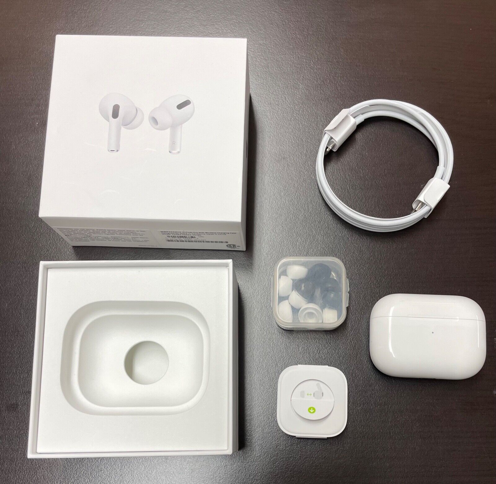 Airpods Pro (Gen 1) w/ Wireless Charging Case Model A2083 MWP22AM 