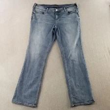 Silver Jean Co Men's Size 36x33 Blue Mid Wash Elyse Slim Bootcut High Quality