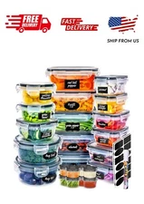 Fullstar 50 pcs Food Storage Container with Lids Set, Leakproof, BPA-Free, Meal