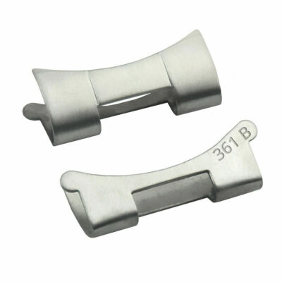 2 PC 361 B END PIECE LINK FOR ROLEX OYSTER 19MM WATCH BAND STAINLESS STEEL