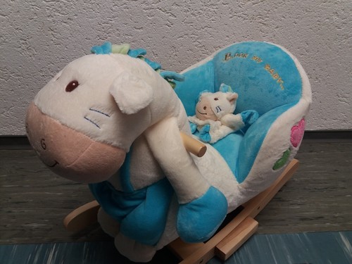 NEU Knorr Schaukelpony Pferd Tier mit Handpuppe Baby - Bild 2 von 5