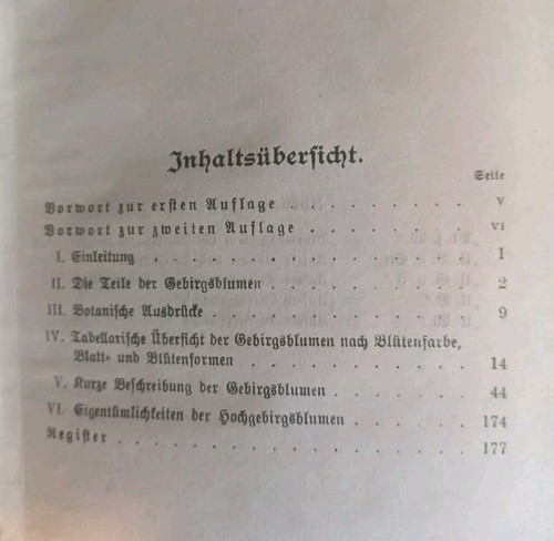 Antik 1919 Buch Dr.B. Plüss UNSERE GEBIRGSBLUMEN Botanik Flora Alpen Blumen - Bild 3 von 8
