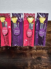 Groovi Beauty 3 PC Makeup Brush Set Glittery 2 Purple 2 Pink