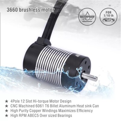 Surpass Rocket 3660 2600KV   Sensorless Waterproof brushless Car/Truck motor