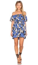 Free People Women's Off Shoulder Smocked Louise Dress w/ Pockets Size S /NWT