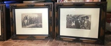 4 framed prints from military times 1900s