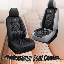 For Chevrolet Silverado GMC 1500 2500HD 3500HD Leather Car Seat Cover 5 Seat Set
